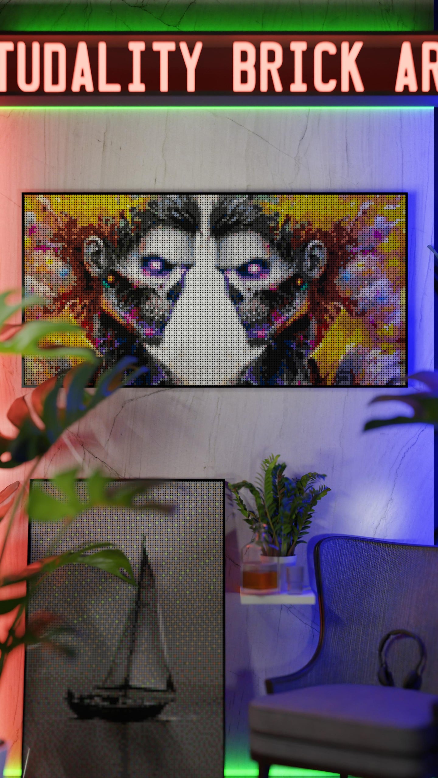 Veil of the Undead  LEGO® Style mosaic creative DIY building set